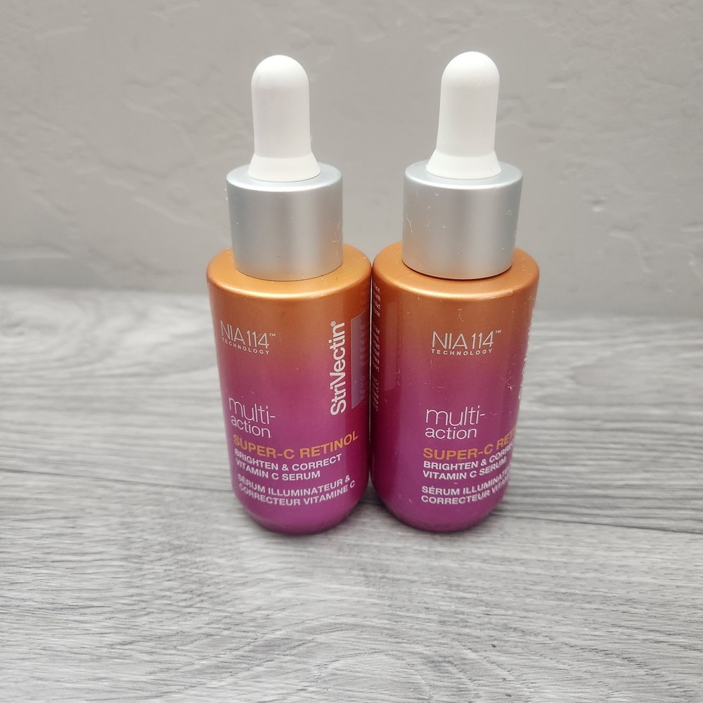 StriVectin Pink Vitamin C Serum 1oz (2pk) Multi-Action Super-C Retinol Brighten